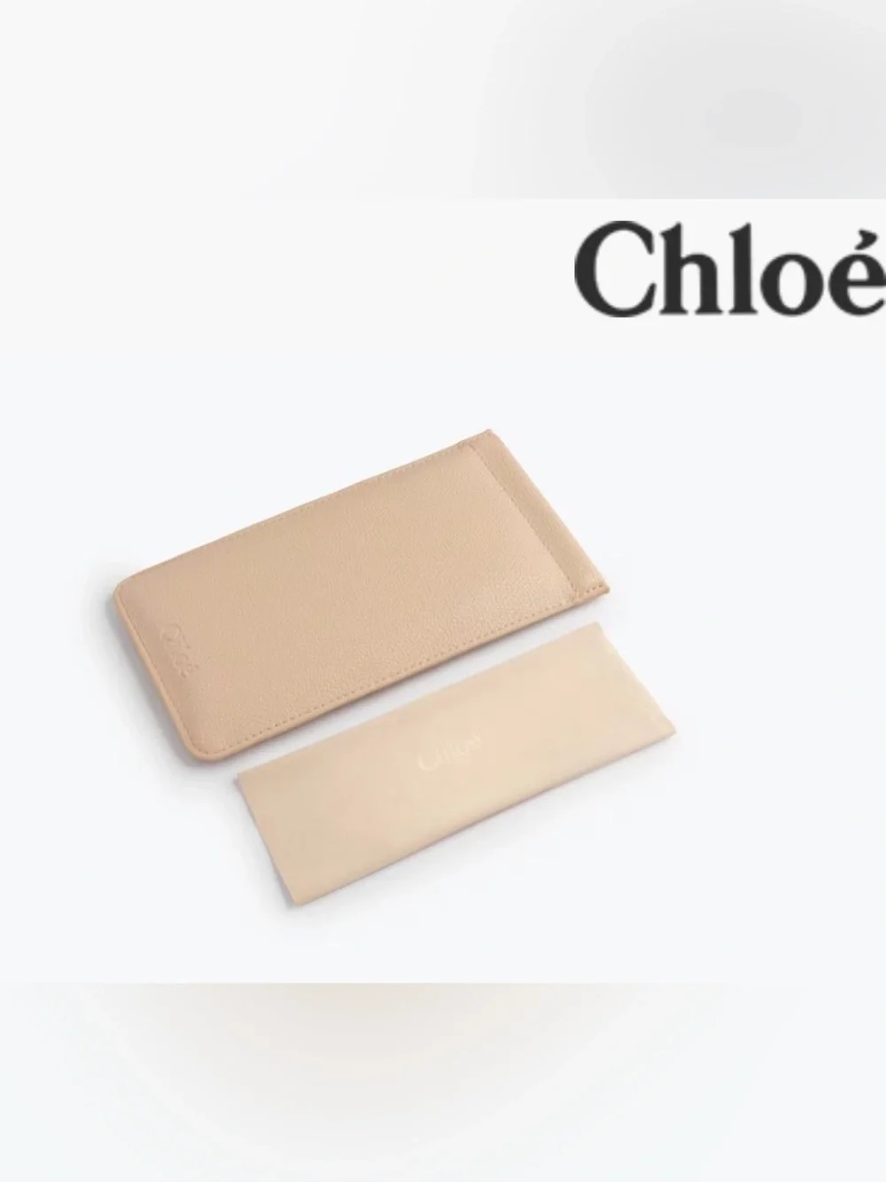 Brand New Chloe Pebbled Leather Sunglass Pouch Case